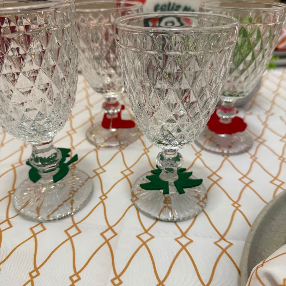 Kit 4 Marcadores de Taça Natalino