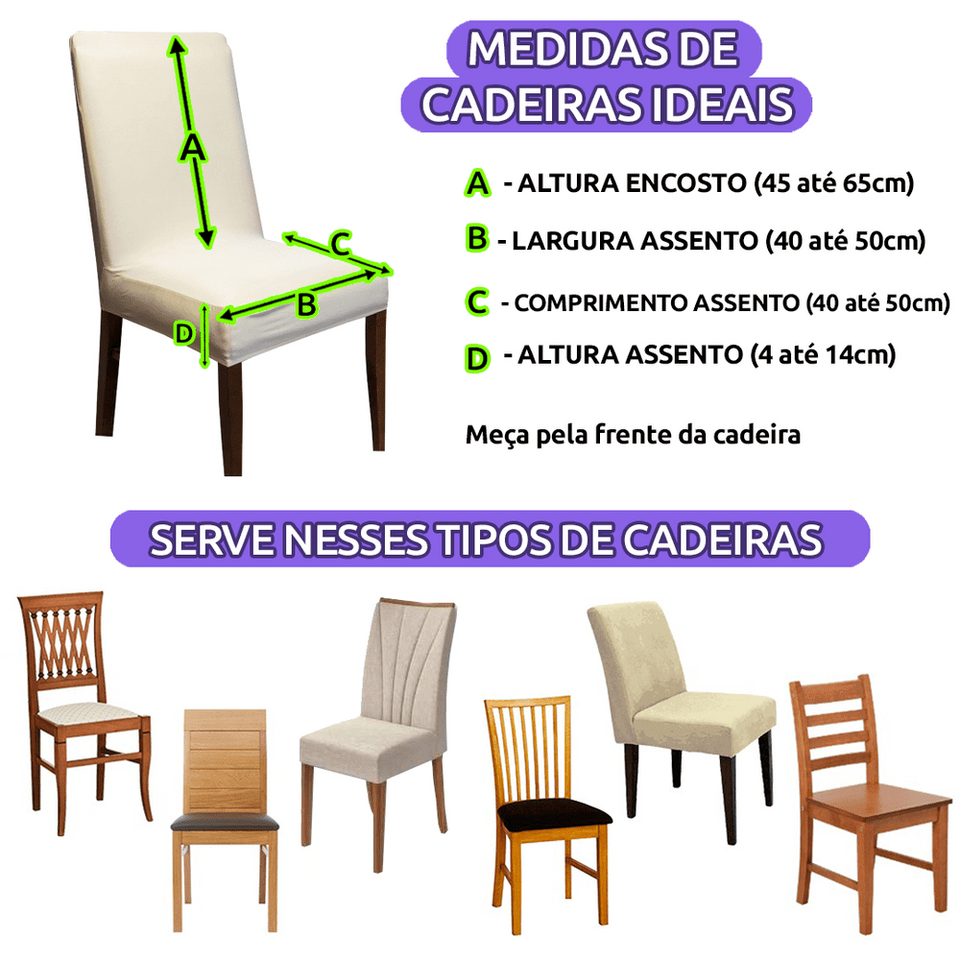 Capa de Cadeira Spandex - Império casadas-capas