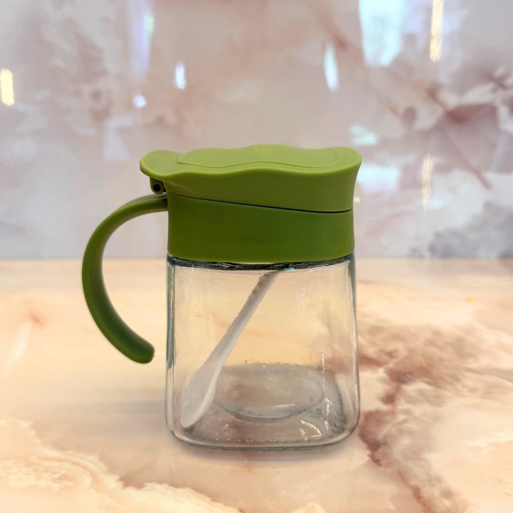 BRINDE Porta Condimento de Vidro- Cores Sortidas