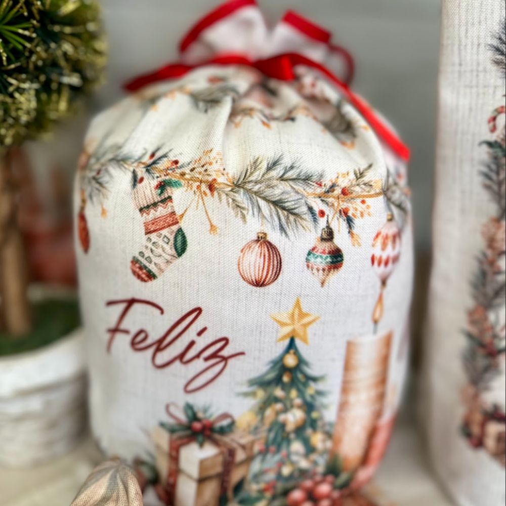 Porta Panetone Natal-Boho