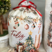 Porta Panetone Natal-Boho