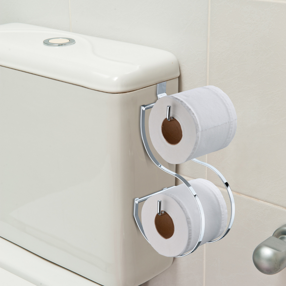 Suporte Papel Higienico Duplo - Cromado