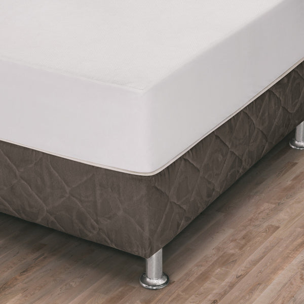 Protetor de Colchão Impermeável Slip Branco