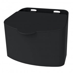 Saleiro Plástico Com Tampa Cozinha Prática 500g - Preto