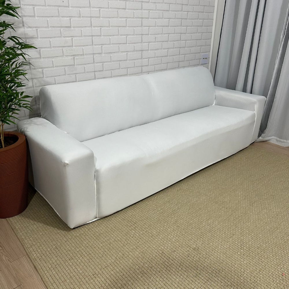 Capa de Sofá Spandex Premium - Branco