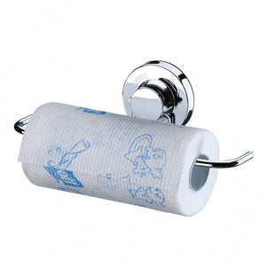 Suporte Multi Uso para Rolo Papel Toalha com Ventosa - Cromado