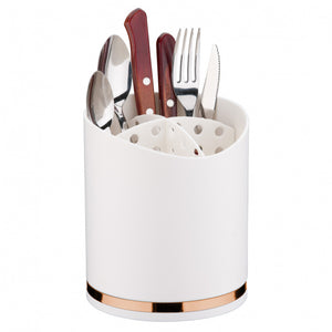 Kit de Cozinha 4 Peças - Branco e Rose Gold