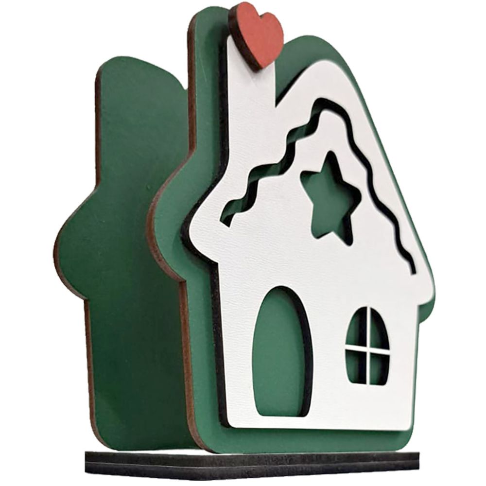 Suporte para Guardanapo Casa- Verde