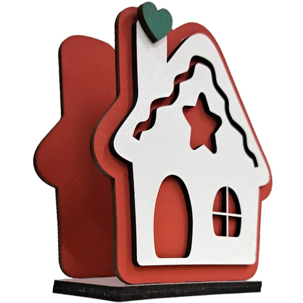 Suporte para Guardanapo Casa- Vermelha