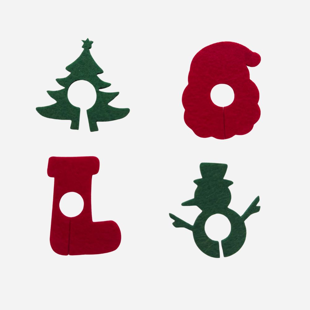 Kit 4 Marcadores de Taça Natalino