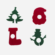 Kit 4 Marcadores de Taça Natalino