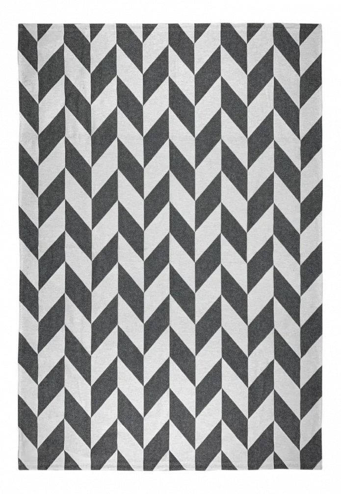 Tapete Alegria AntiDerrapante - Cinza/Branco casadas-capas