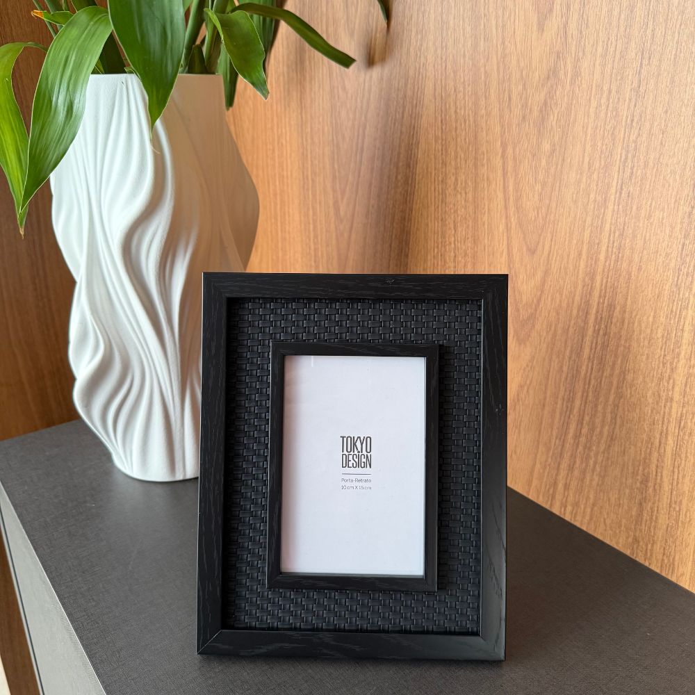 Kit 3 Porta Retratos Tijolinho Preto