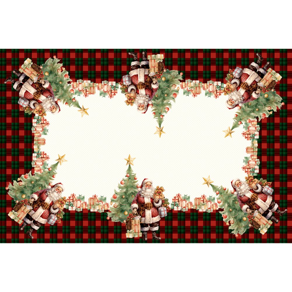 Toalha de Mesa Natalina- Noel Xadrez