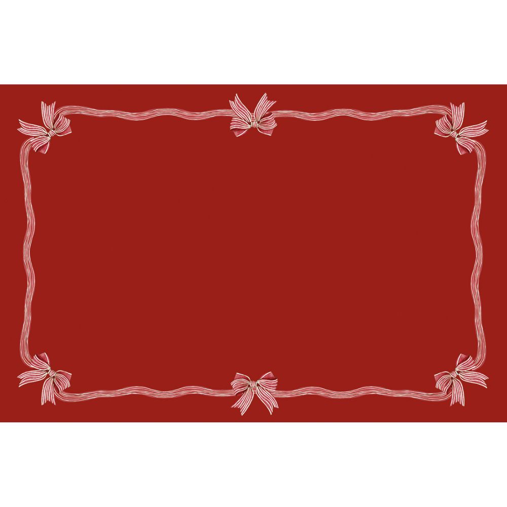 Toalha de Mesa Natalina- Laço Vermelho