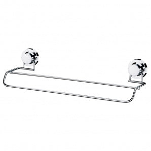 Toalheiro Duplo 45 cm com Ventosas - Cromado