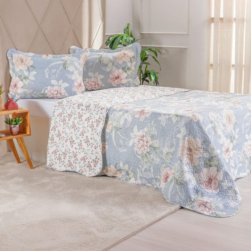 Kit Colcha Ultra Lisse Solteiro - Várias Estampas