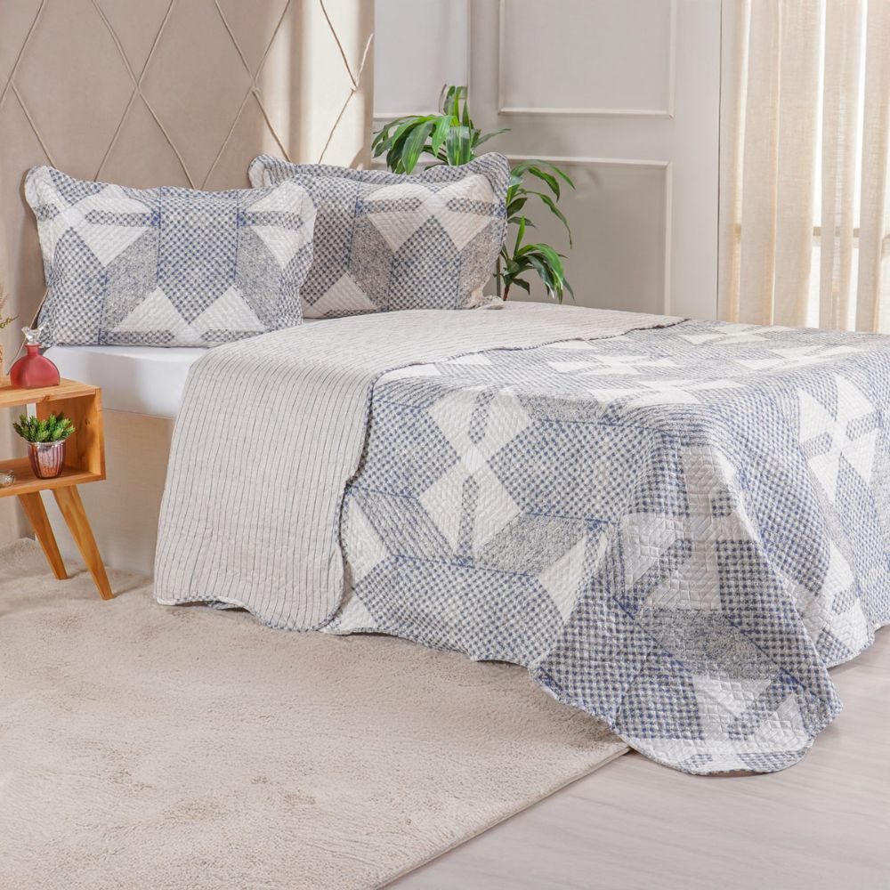 Kit Colcha Ultra Lisse Casal - Várias Estampas