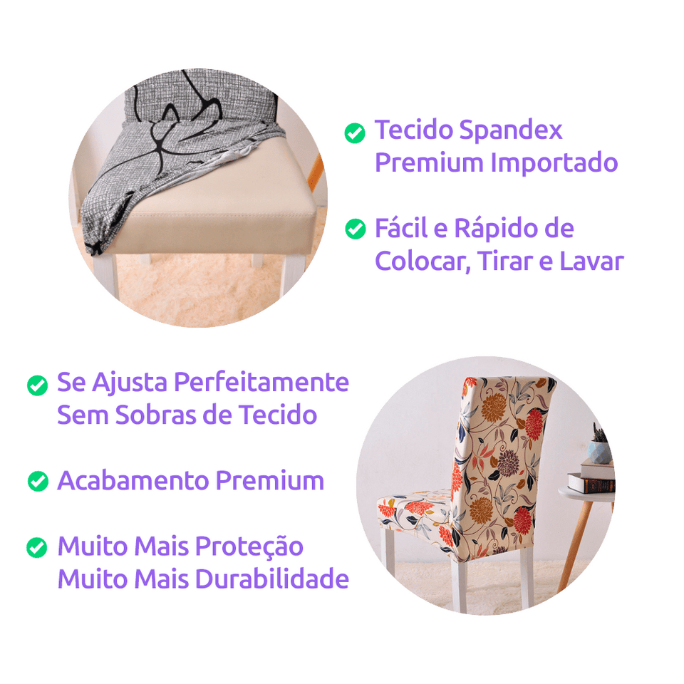 Capa de Cadeira Spandex - Tulipa casadas-capas