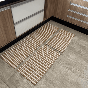 Kit Tapete De Cozinha 3 Peças - Egito Caramelo