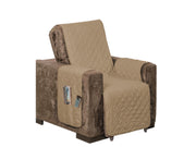 Protetor de Poltrona Dupla Face Cáqui-Marrom