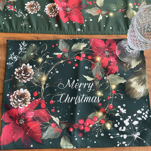 Jogo Americano de natal - Merry Christmas
