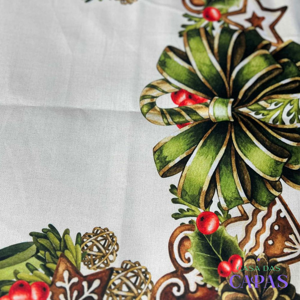 Mesa Posta Completa Natal - Guirlanda