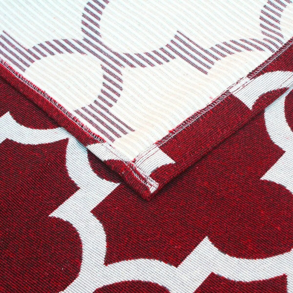 Kit Tapete De Cozinha 3 Peças AntiDerrapante - Luxo Vermelho