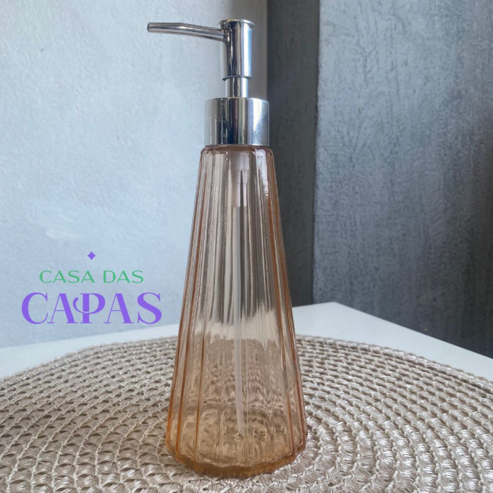 Porta sabonete em Vidro 350ml - Várias Cores